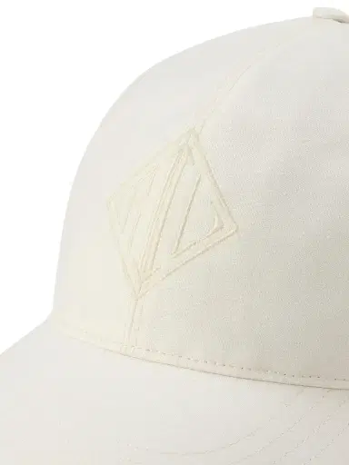 Ralph Lauren Purple Label Men's Embroidered Logo Silk-Linen Baseball Cap - Deckwash White | Thumbnail 3