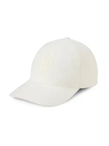 Ralph Lauren Purple Label Men's Embroidered Logo Silk-Linen Baseball Cap - Deckwash White | Thumbnail 1