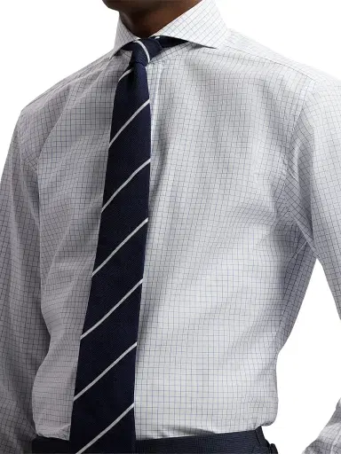 Ralph Lauren Purple Label Men's Keaton Tattersall Cotton Dress Shirt | Thumbnail 6 Ralph Lauren Purple Label Men's Keaton Tattersall Cotton Dress Shirt | Thumbnail 6