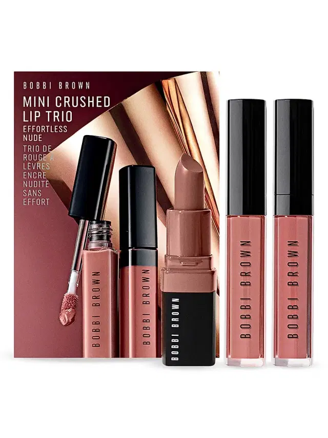 Bobbi Brown Women's Mini Crushed Lip 3-Piece Set - Effortless Nude
