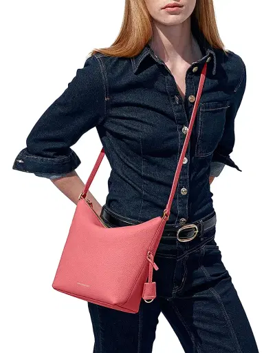 Maison de Sabre Women's The Zipped Crossbody Bag - Candy Pink | Thumbnail 2