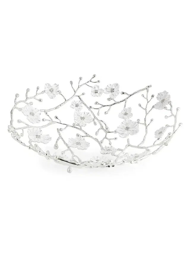 Michael Aram Silver Orchid Basket