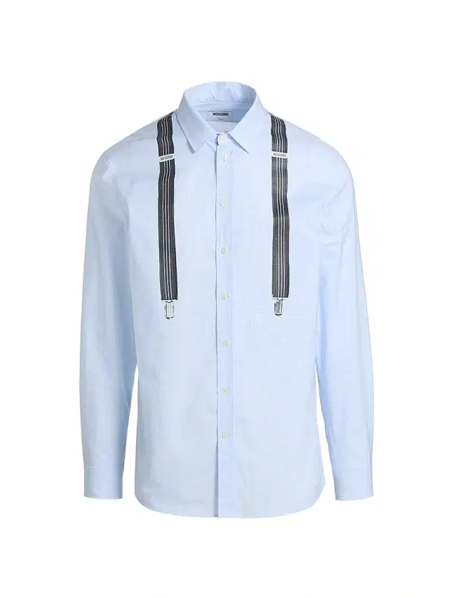 Men's Trompe L'Oeil Cotton Shirt - Violet