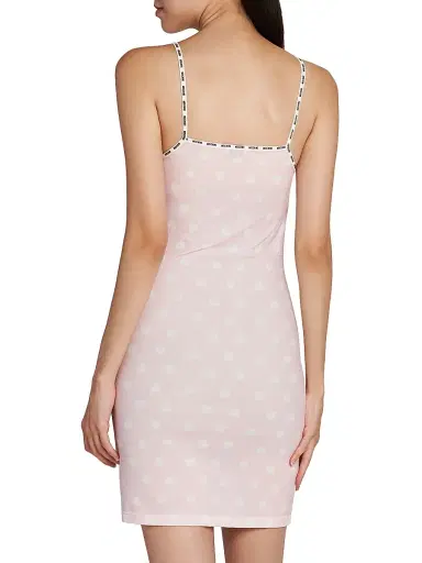 MOSCHINO Women's Heart-Print Microfiber Petticoat - Multi Pink - Size Large | Thumbnail 4