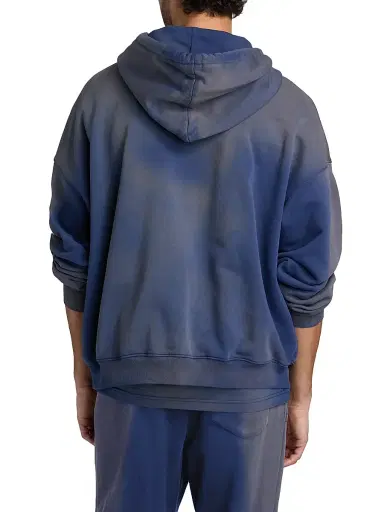 MOSCHINO Men's Monogram Logo Gradient Cotton Hoodie - Multi Blue - Size XL | Thumbnail 5 MOSCHINO Men's Monogram Logo Gradient Cotton Hoodie - Multi Blue - Size XL | Thumbnail 5