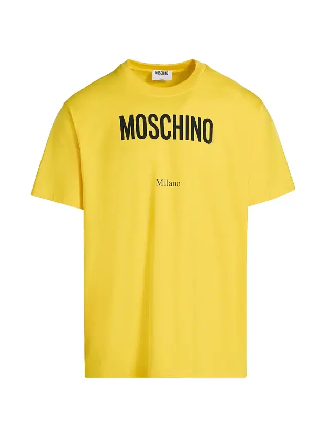 Men's Logo Cotton Crewneck T-Shirt - Yellow