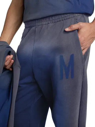 MOSCHINO Men's Logo Cotton Jogger Sweatpants - Blue - Size 36 | Thumbnail 6