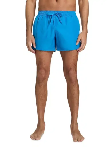 MOSCHINO Men's Striped Drawstring Swim Shorts - Blue - Size 44 | Thumbnail 3 MOSCHINO Men's Striped Drawstring Swim Shorts - Blue - Size 44 | Thumbnail 3