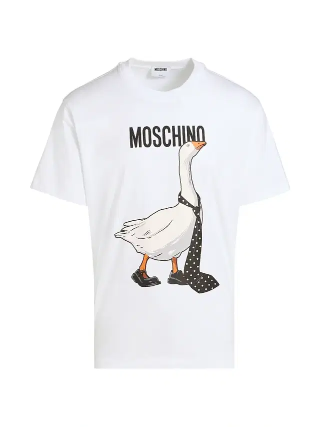 Men's Goose Cotton Crewneck T-Shirt - White