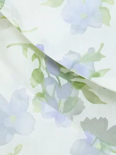 Elliatt Women's Cleo Tiered A-Line Minidress - Ivory Floral Print - Size XL | Thumbnail 7