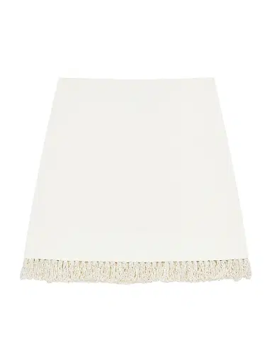 Givenchy Women's Mini Skirt in Knit with Embroidered Pearls - | Thumbnail 1