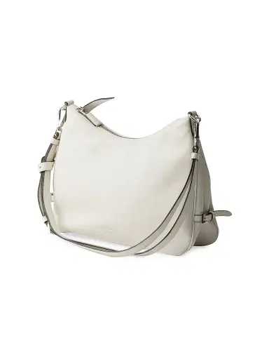 Prada Women's Fold Leather Shoulder Bag - White | Thumbnail 4 Prada Women's Fold Leather Shoulder Bag - White | Thumbnail 4
