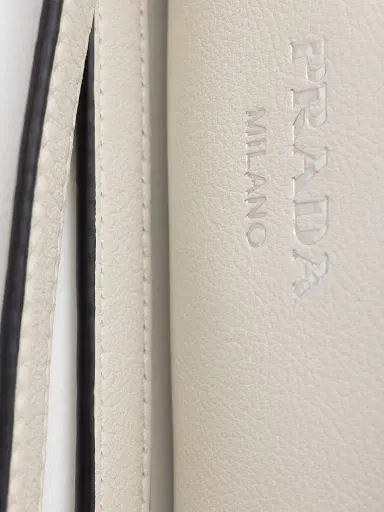 Prada Women's Fold Leather Shoulder Bag - White | Thumbnail 8 Prada Women's Fold Leather Shoulder Bag - White | Thumbnail 8