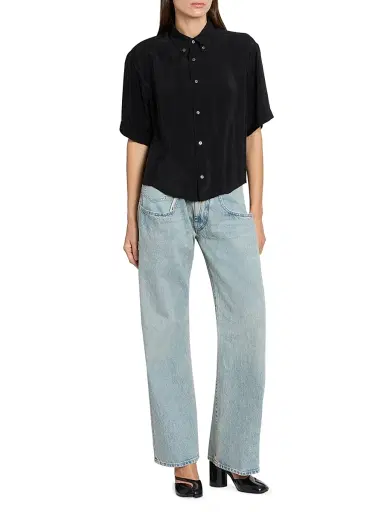 Maison Margiela Women's Exaggerated Pocket Straight Jeans - Ice Blue | Thumbnail 2 Maison Margiela Women's Exaggerated Pocket Straight Jeans - Ice Blue | Thumbnail 2