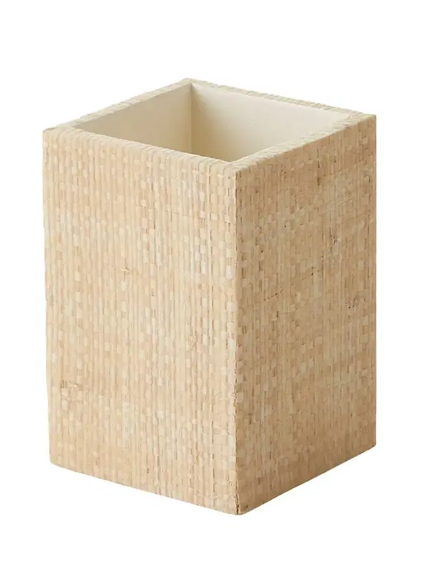 Thucassi Ghent Natural Bagor Grass Brush Holder - Beige