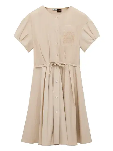 Loewe Women's x Paula's Ibiza Cotton Shirtdress - Light Beige - Size 10 | Thumbnail 1