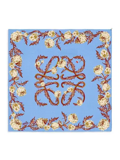 Loewe Women's x Paula's Ibiza Double Face Anagram Cotton Scarf | Thumbnail 2 Loewe Women's x Paula's Ibiza Double Face Anagram Cotton Scarf | Thumbnail 2