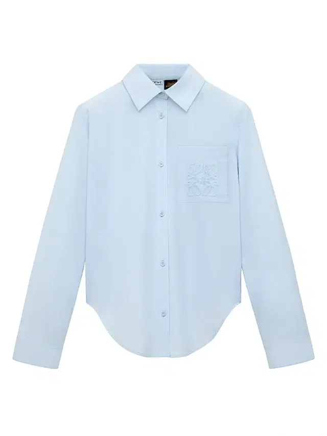 LOEWE Women's  x Paula's Ibiza Cotton-Blend Shirt - Light Blue