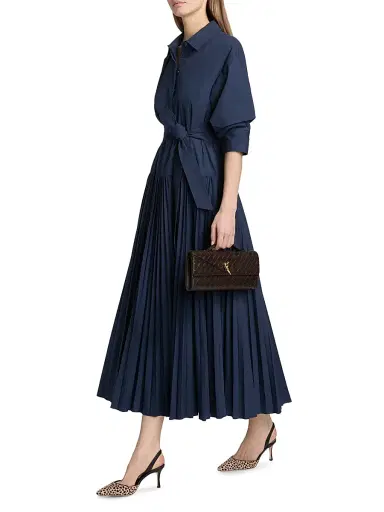 Simkhai Women's Arlo Belted Maxi Shirtdress - Midnight - Size XS | Thumbnail 2 Simkhai Women's Arlo Belted Maxi Shirtdress - Midnight - Size XS | Thumbnail 2