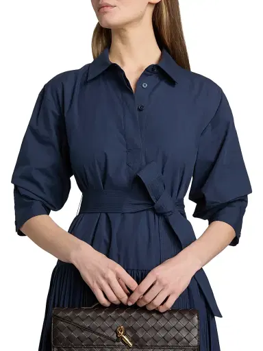 Simkhai Women's Arlo Belted Maxi Shirtdress - Midnight - Size XS | Thumbnail 6 Simkhai Women's Arlo Belted Maxi Shirtdress - Midnight - Size XS | Thumbnail 6