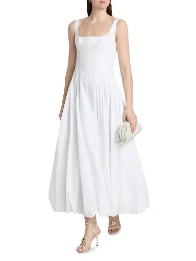 Simkhai Women's Hally Cotton Bubble Midi-Dress | Thumbnail 2 Simkhai Women's Hally Cotton Bubble Midi-Dress | Thumbnail 2