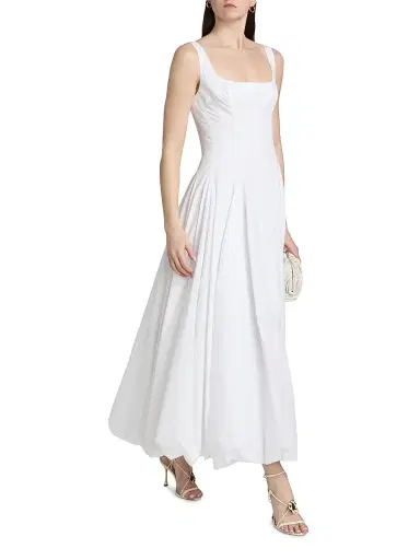 Simkhai Women's Hally Cotton Bubble Midi-Dress | Thumbnail 4 Simkhai Women's Hally Cotton Bubble Midi-Dress | Thumbnail 4