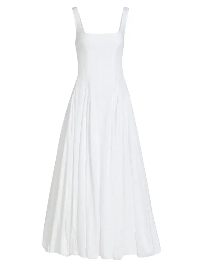SIMKHAI Women's Hally Cotton Bubble Midi-Dress - White