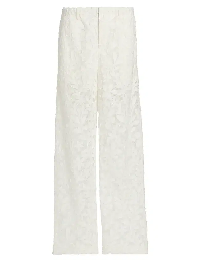 Women's Braylen Cotton Lace Carpenter Pants - White