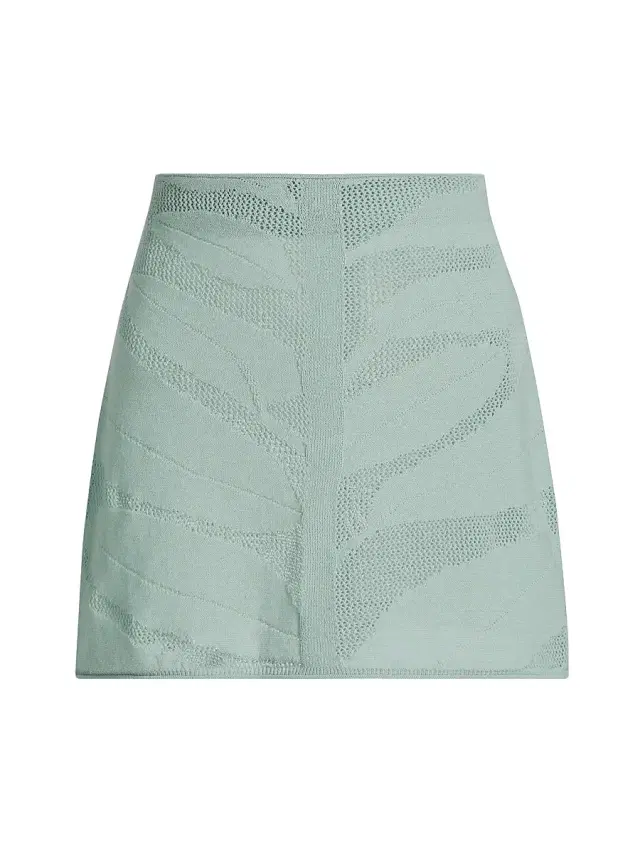 AMUR Women's Xara Knit Miniskirt - Sage Petal