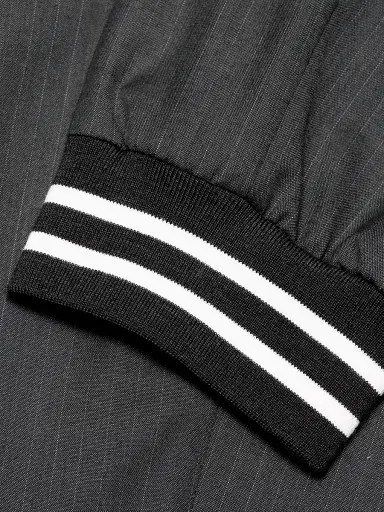 Moschino Men's Pinstripe Wool Jogger Trousers - Grey | Thumbnail 7 Moschino Men's Pinstripe Wool Jogger Trousers - Grey | Thumbnail 7