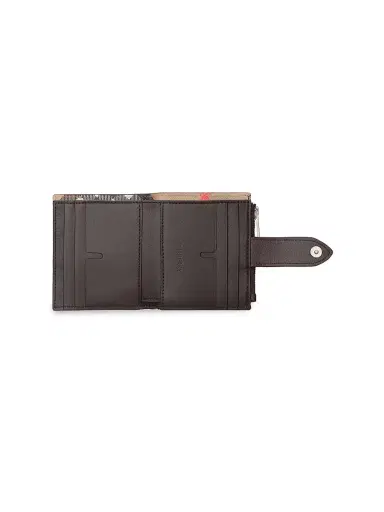 Burberry Men's Check Bifold Zip Wallet - Peat Sand | Thumbnail 2