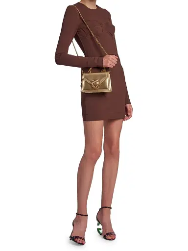 Dolce & Gabbana Women's Long Sleeve Corset Top - Marrone Scuro - Size 2 | Thumbnail 2