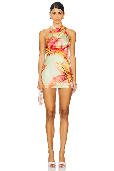 Jaded London Backless High Neck Dress | Thumbnail 4 Jaded London Backless High Neck Dress | Thumbnail 4