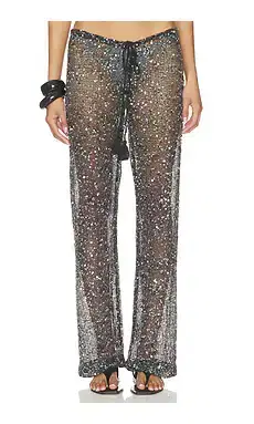 Jaded London Sequin Mesh Drawstring Trousers | Thumbnail 2