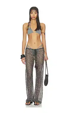 Jaded London Sequin Mesh Drawstring Trousers | Thumbnail 6