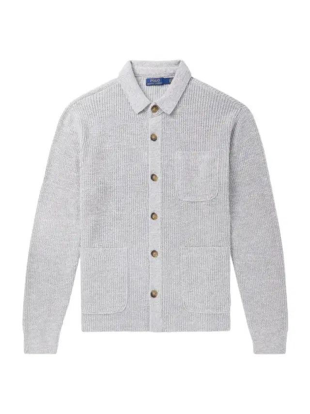 POLO RALPH LAUREN KIDS Ribbed Cotton Cardigan