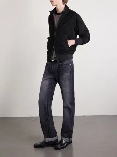 Baracuta G9 Suede Harrington Jacket | Thumbnail 2 Baracuta G9 Suede Harrington Jacket | Thumbnail 2