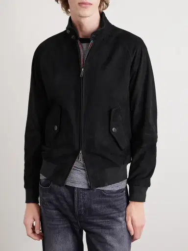 Baracuta G9 Suede Harrington Jacket | Thumbnail 3 Baracuta G9 Suede Harrington Jacket | Thumbnail 3