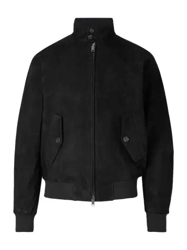 Baracuta G9 Suede Harrington Jacket | Thumbnail 1 Baracuta G9 Suede Harrington Jacket | Thumbnail 1