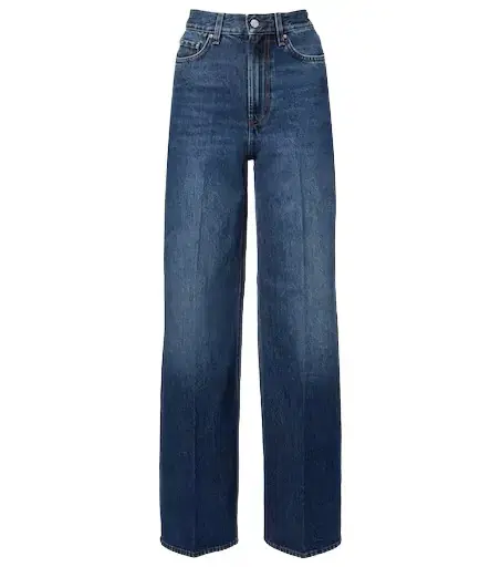 TOTEME High-rise wide-leg jeans