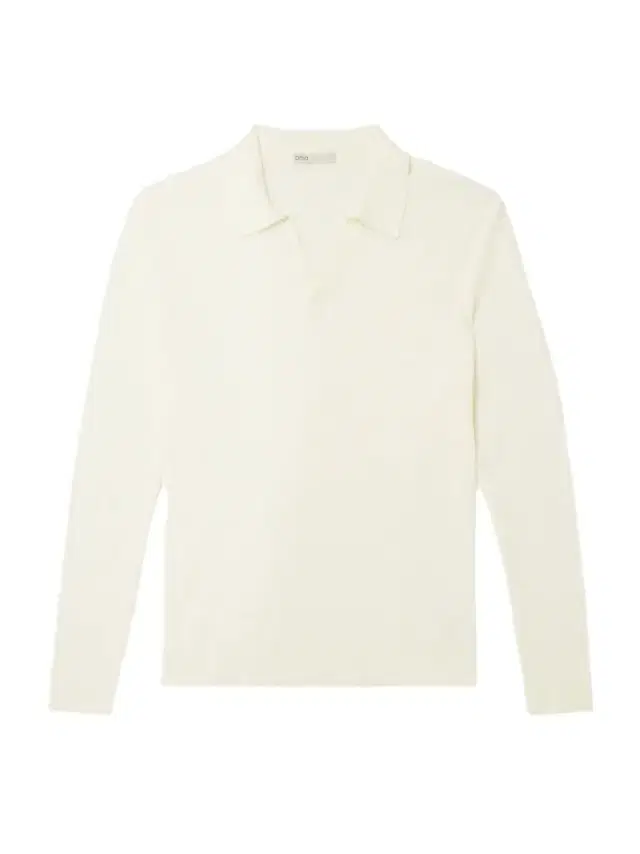 Onia Crocheted-Knit Cotton Polo Shirt
