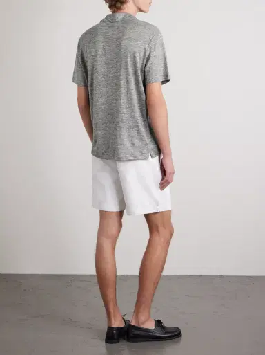 Ceremonia Shaun Linen-Jersey Polo Shirt | Thumbnail 4 Ceremonia Shaun Linen-Jersey Polo Shirt | Thumbnail 4