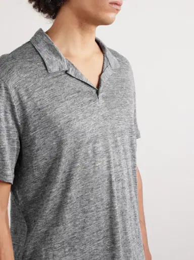 Ceremonia Shaun Linen-Jersey Polo Shirt | Thumbnail 5 Ceremonia Shaun Linen-Jersey Polo Shirt | Thumbnail 5
