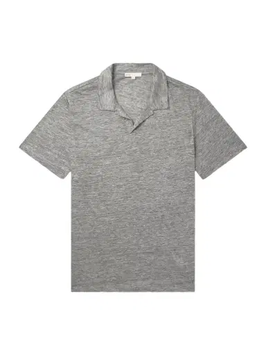 Ceremonia Shaun Linen-Jersey Polo Shirt | Thumbnail 1 Ceremonia Shaun Linen-Jersey Polo Shirt | Thumbnail 1