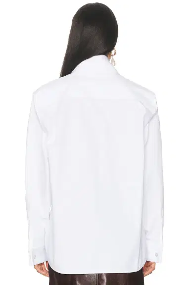 Saint Laurent Asymmetrical Tie Blouse | Thumbnail 4