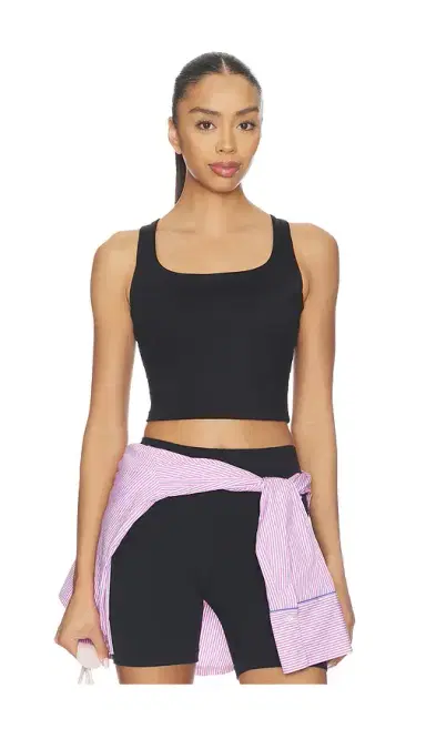 Gold Hinge Criss Cross Back Tank Top | Thumbnail 2