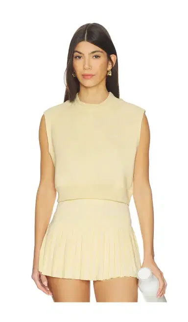 Gold Hinge Mock Neck Sleeveless Top | Thumbnail 1