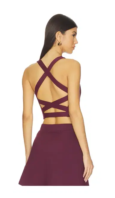Gold Hinge Criss Cross Back Tank Top | Thumbnail 1
