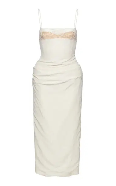 Magda Butrym Lace-Trimmed Midi Dress | Thumbnail 1