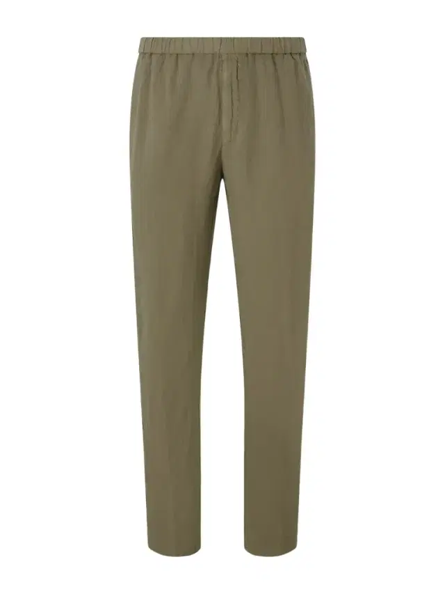 Tapered Linen Trousers - Men